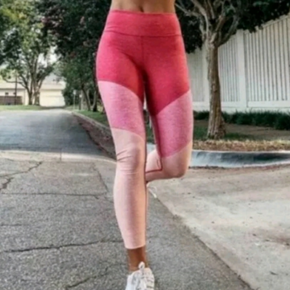 Outdoor Voices 7/8 Springs Leggings Flamingo Rose Clay XS Activewear Yoga Gym